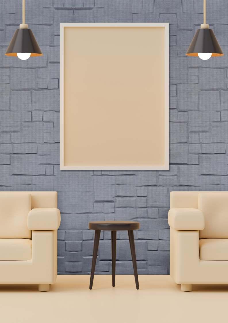 Zen Series Louvers Panel Wood Grey 9x2 Ft - Zp-416