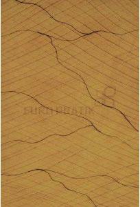 Europratik Lucento Series Patterned Decorative Wall Panel 8x2 ft designer louvers Brown 10404