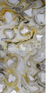 Europratik Lucento Series Patterned Decorative Wall Panel 4x2 ft designer louvers Grey 10507 1