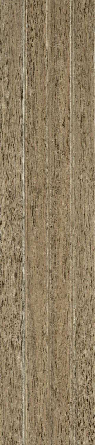 Louvers Series Wood Brown 8x0.32 Ft - 2122