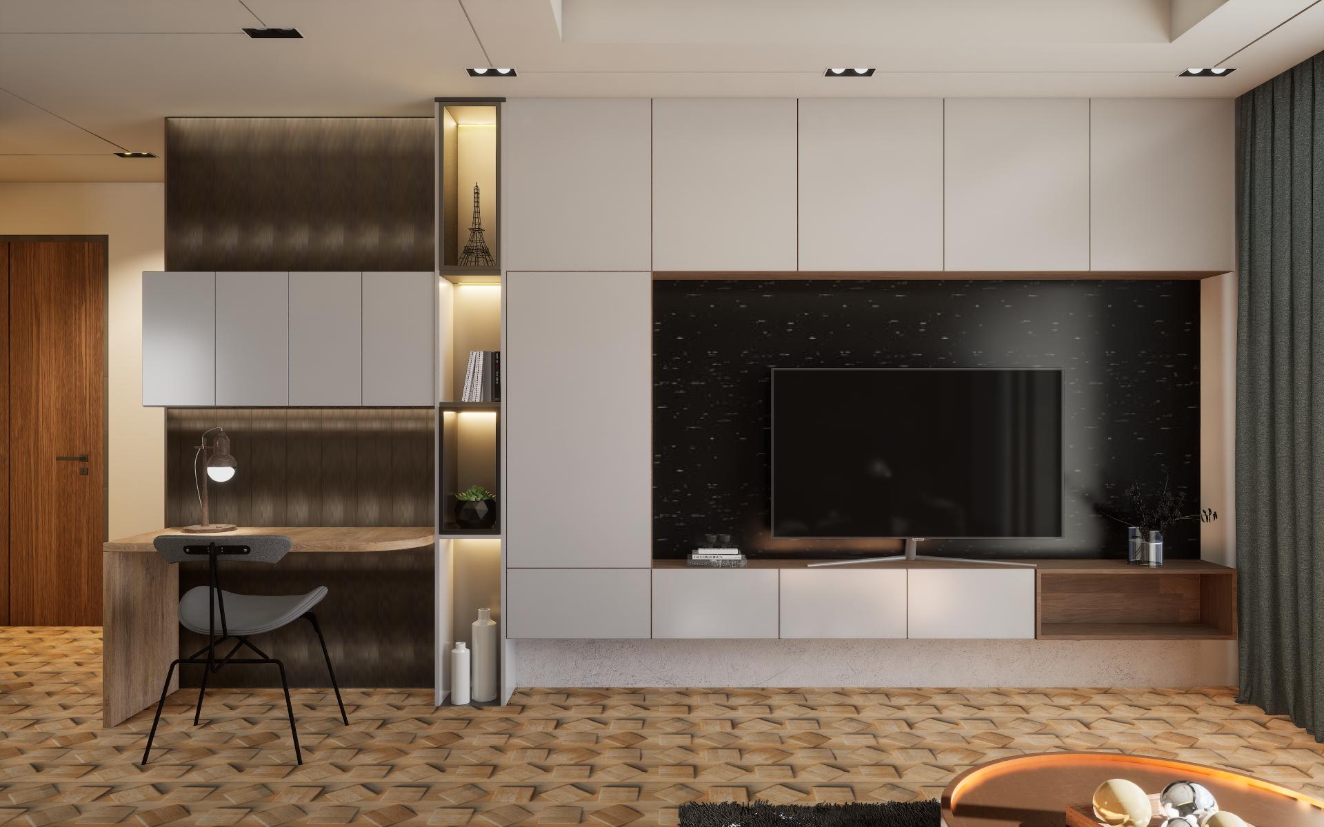 Louvers Series Wood Brown 8x0.32 Ft - 2126-1