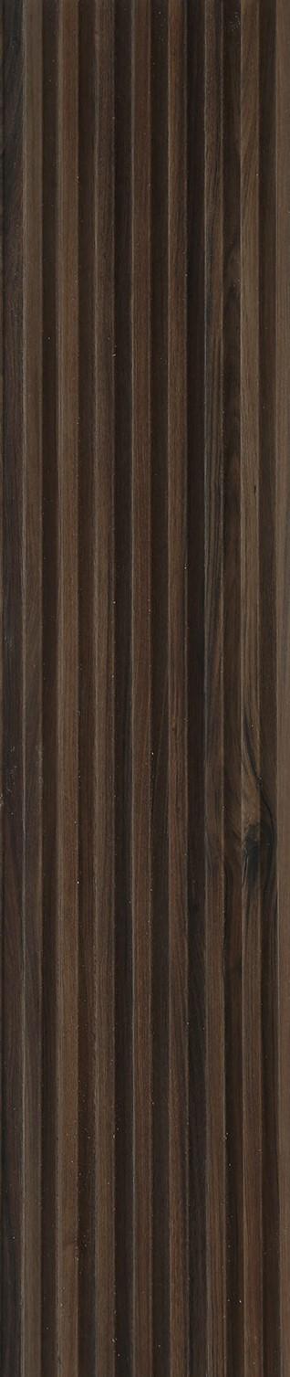 Louvers Series Wood Brown 8x0.39 Ft - 3229