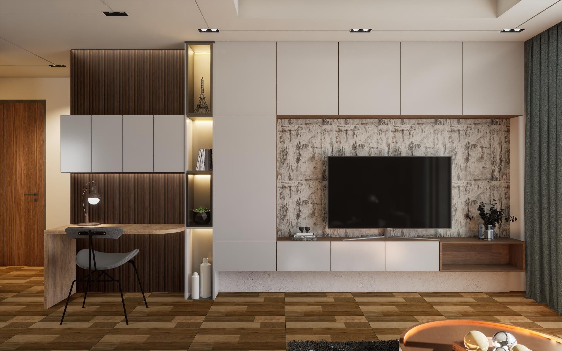Louvers Series Wood Brown 8x0.39 Ft - 3231