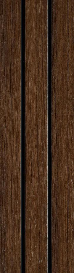 Louvers Series Wood Brown 8x0.39 Ft - 3234