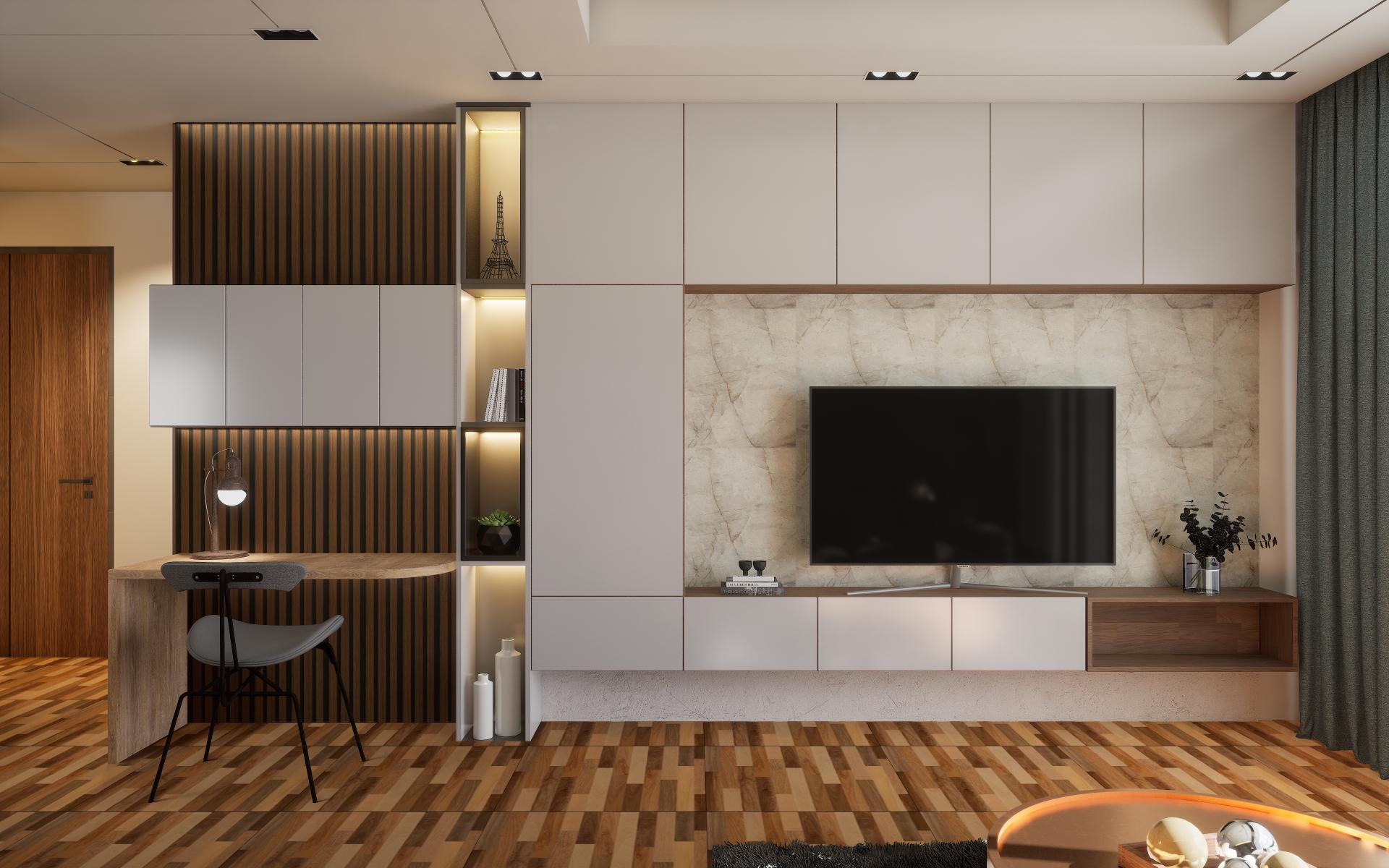 Louvers Series Wood Brown 8x0.39 Ft - 3323