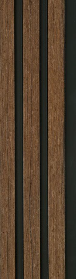 Louvers Series Wood Brown 8x0.39 Ft - 3323