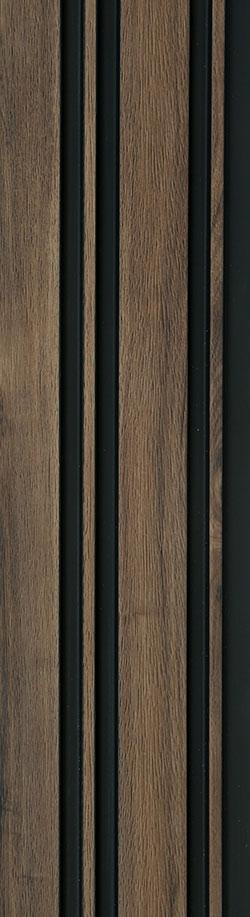 Louvers Series Wood Brown 8x0.39 Ft - 3324