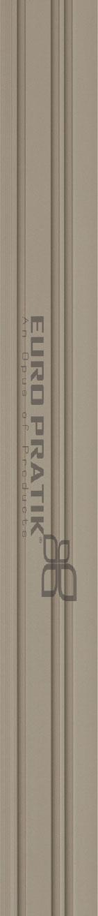 Cassa3 Series Patterned Louvers Designer Grey 8x0.39 Ft - 3372-01