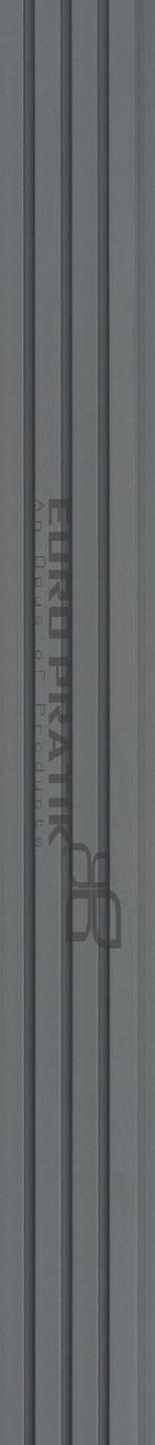 Cassa3 Series Plain Colour Louvers Colors Grey 8x0.4 Ft - 3376-01