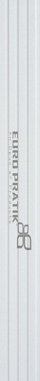Cassa3 Series Leather Louvers Fabric White 8x0.4 Ft - 3377-01