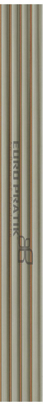 Cassa3 Series Patterned Louvers Designer Grey 8x0.4 Ft - 3416-01