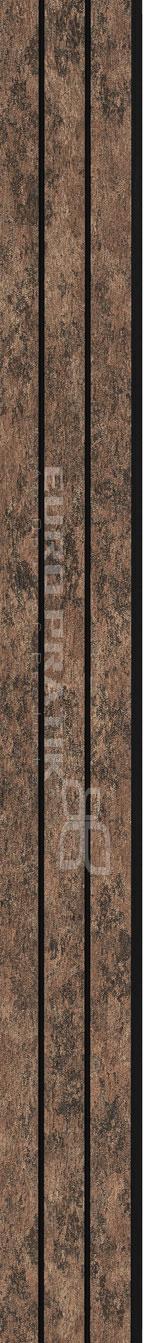 Cassa3 Series Wood Louvers Brown 8x0.39 Ft - 3418-01