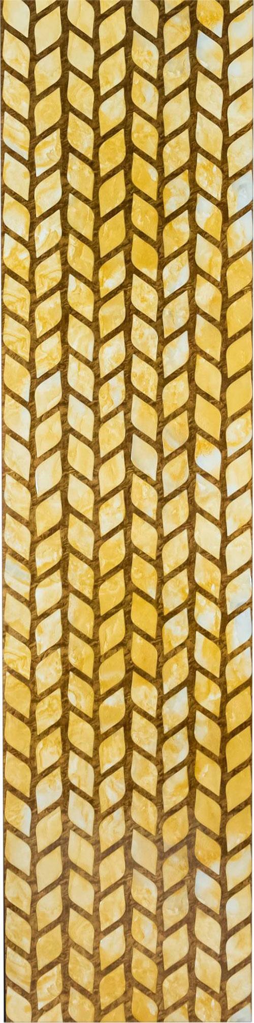 Aspire Series Patterned Decorative Wall Panel Designer Yellow 8x2 Ft - 40006