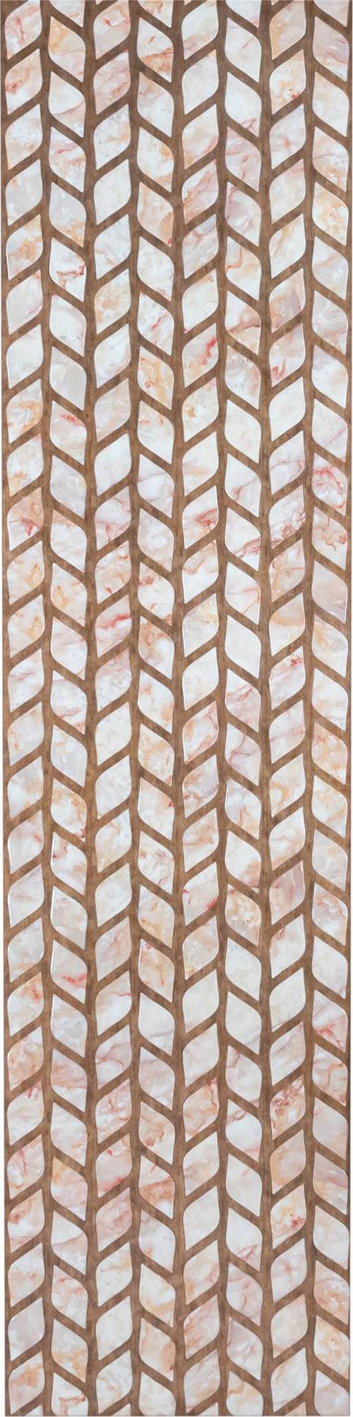 Aspire Series Patterned Decorative Wall Panel Designer Brown 8x2 Ft - 40008