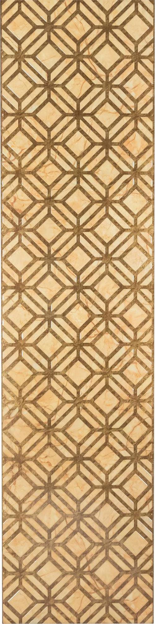 Aspire Series Patterned Decorative Wall Panel Designer Brown 8x2 Ft - 40032