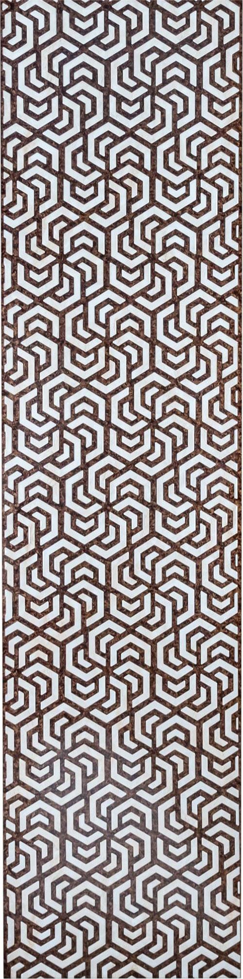 Aspire Series Patterned Decorative Wall Panel Designer Brown 8x2 Ft - 40036