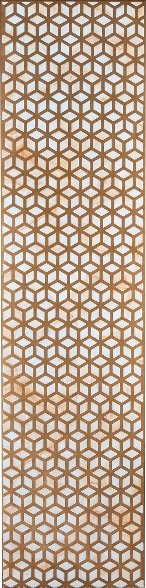 Aspire Series Patterned Decorative Wall Panel Designer Brown 8x2 Ft - 40042