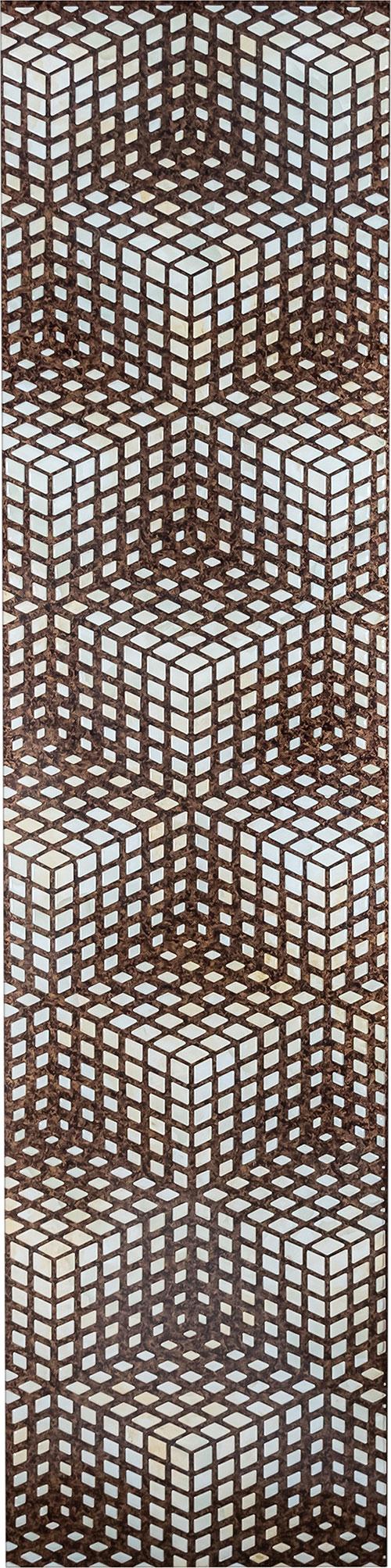 Aspire Series Patterned Decorative Wall Panel Designer Brown 8x2 Ft - 40057