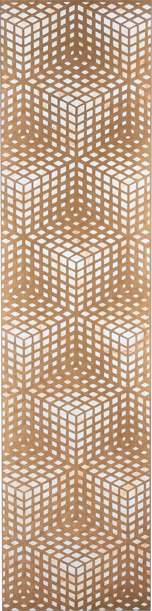Aspire Series Patterned Decorative Wall Panel Designer Brown 8x2 Ft - 40058