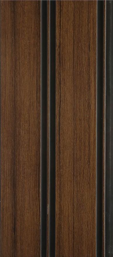 Louvers Series Wood Brown 8x0.65 Ft - 4611