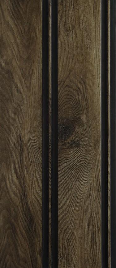 Louvers Series Wood Brown 8x0.65 Ft - 4614
