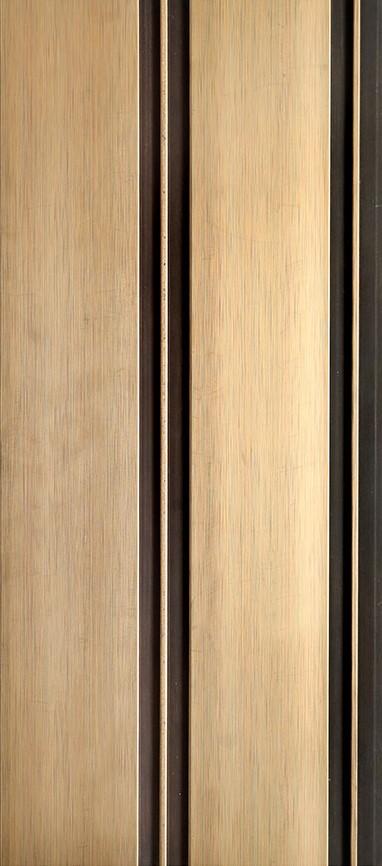 Louvers Series Wood Brown 8x0.65 Ft - 4711