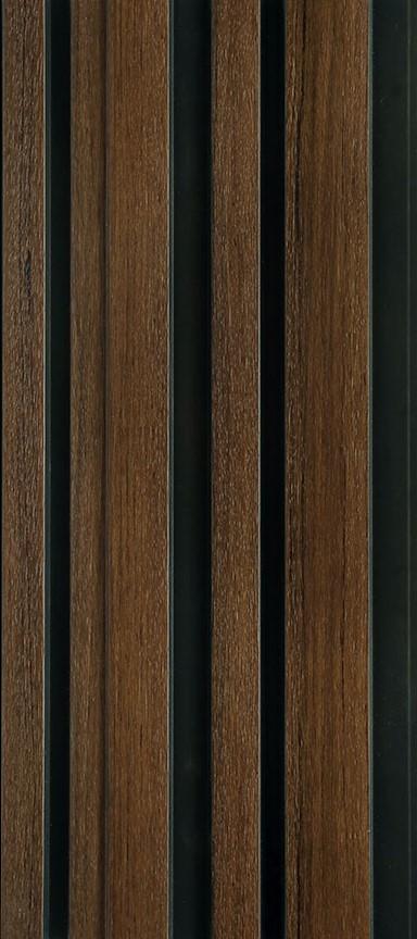 Louvers Series Wood Brown 8x0.65 Ft - 4821