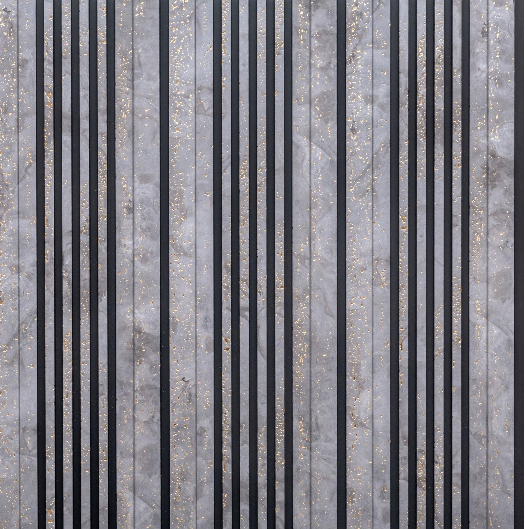 Cassa Series Stone Louvers Marble & Grey 8x0.65 Ft - 4915