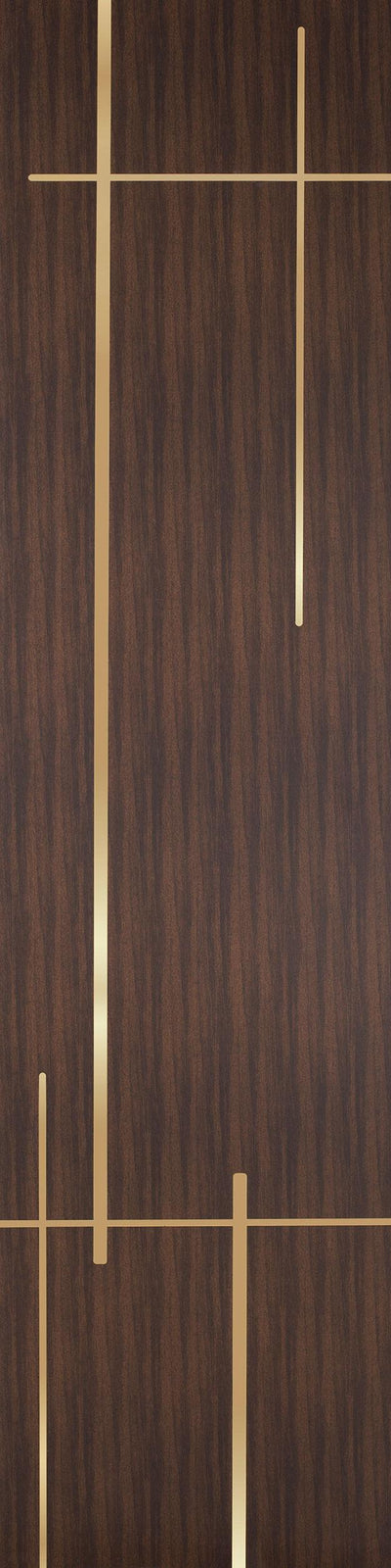 Allure Series Patterned Decorative Wall Panel Designer Brown 8x2 Ft - 5222