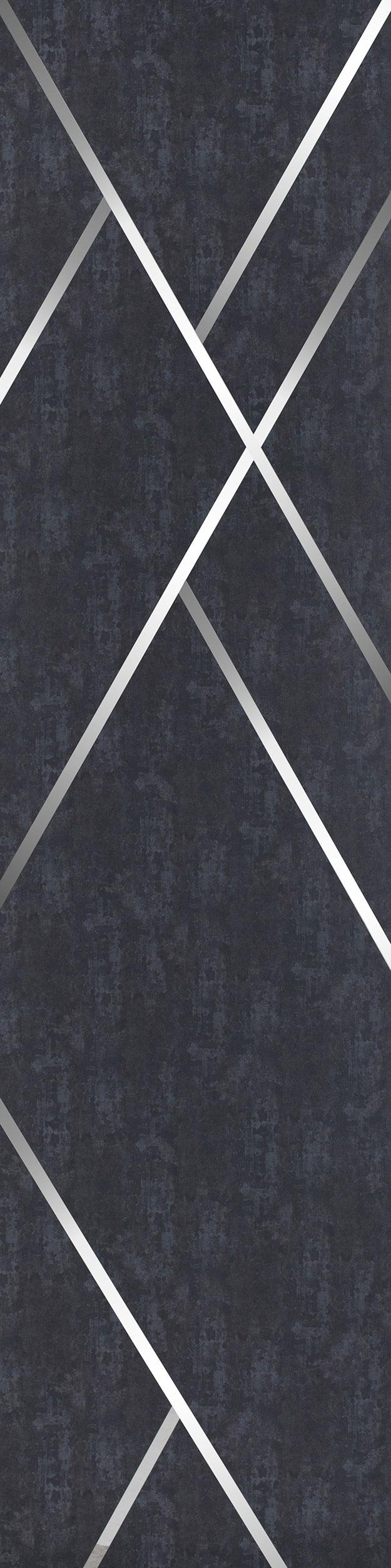 Allure Series Patterned Decorative Wall Panel Designer Black 8x2 Ft - 5227