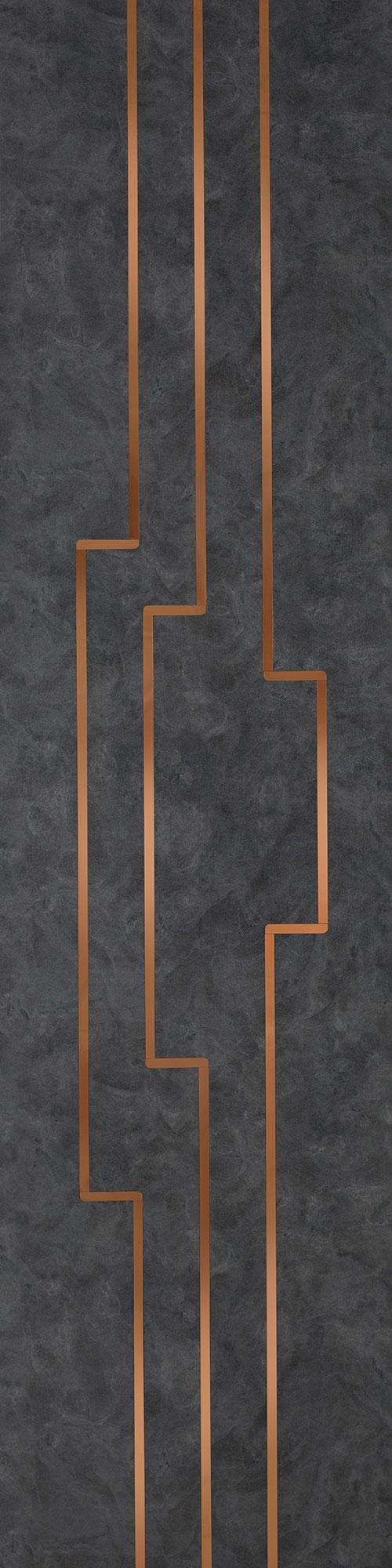 Allure Series Patterned Decorative Wall Panel Designer Grey 8x2 Ft - 5325
