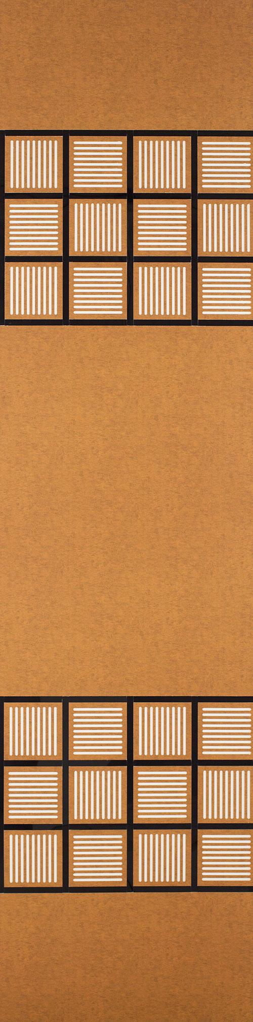 Allure Series Patterned Decorative Wall Panel Designer Brown 8x2 Ft - 5329