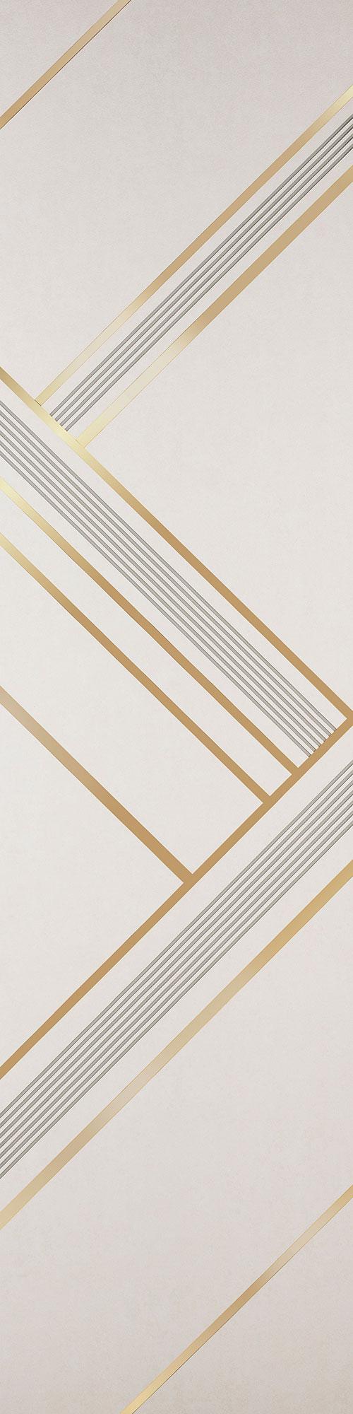 Allure Series Patterned Decorative Wall Panel Designer White 8x2 Ft - 5333