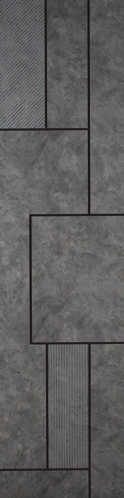Allure Series Patterned Decorative Wall Panel Designer Grey 8x2 Ft - 5336
