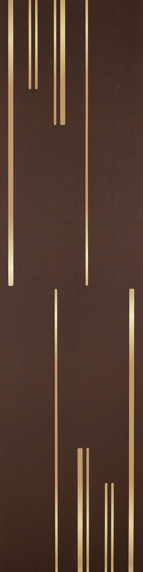 Allure Series Patterned Decorative Wall Panel Designer Brown 8x2 Ft - 5337