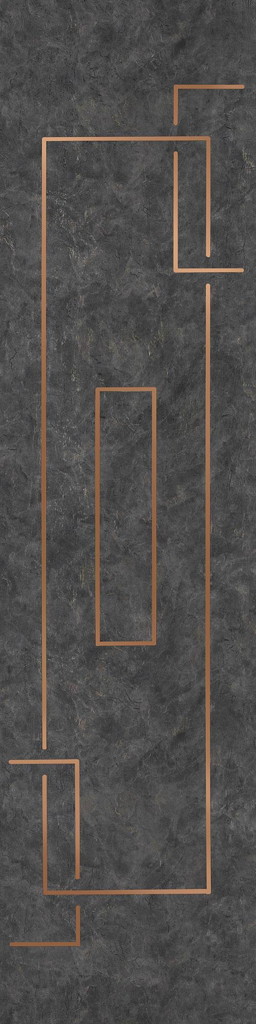 Allure Series Patterned Decorative Wall Panel Designer Grey 8x2 Ft - 5411