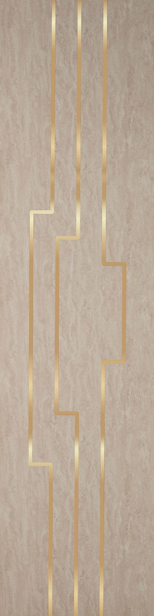 Allure Series Patterned Decorative Wall Panel Designer Grey 8x2 Ft - 5412