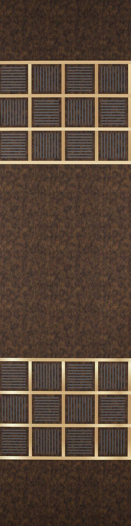 Allure Series Patterned Decorative Wall Panel Designer Brown 8x2 Ft - 5428