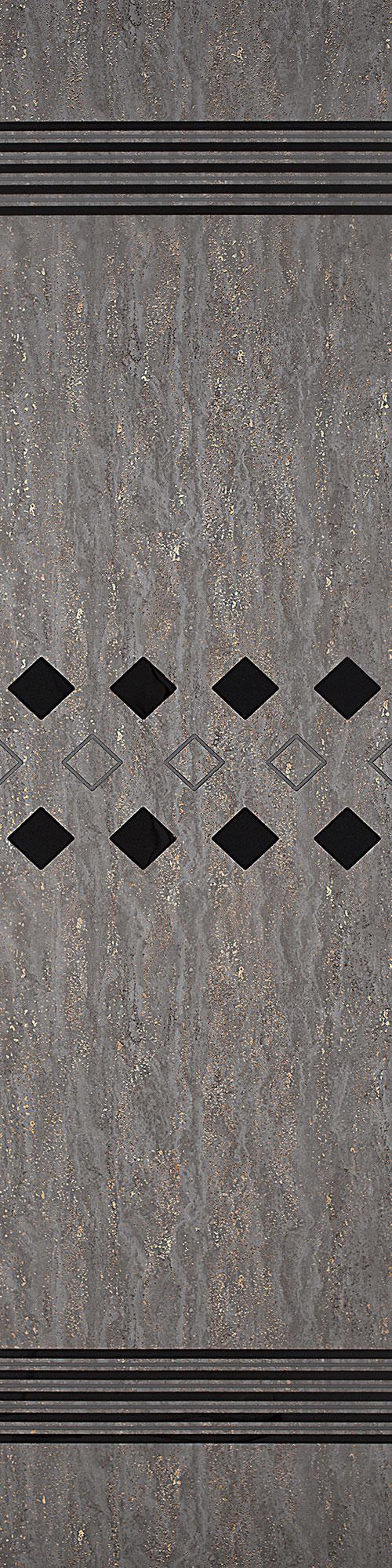 Allure Series Patterned Decorative Wall Panel Designer Grey 8x2 Ft - 5429