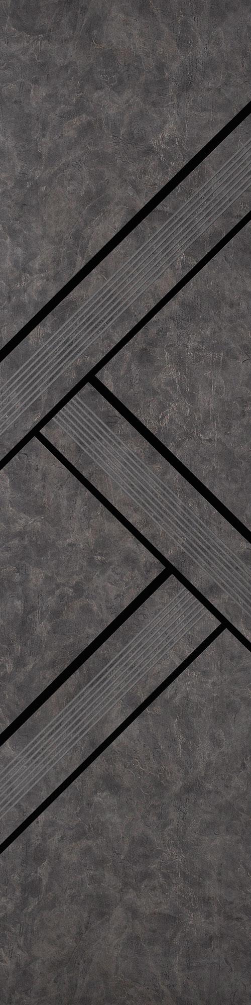 Allure Series Patterned Decorative Wall Panel Designer Grey 8x2 Ft - 5431