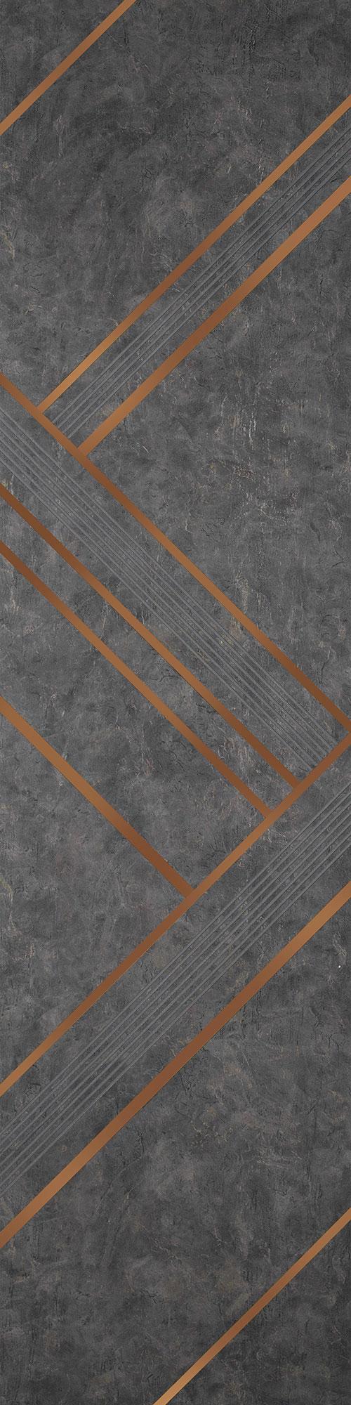 Allure Series Patterned Decorative Wall Panel Designer Grey 8x2 Ft - 5432