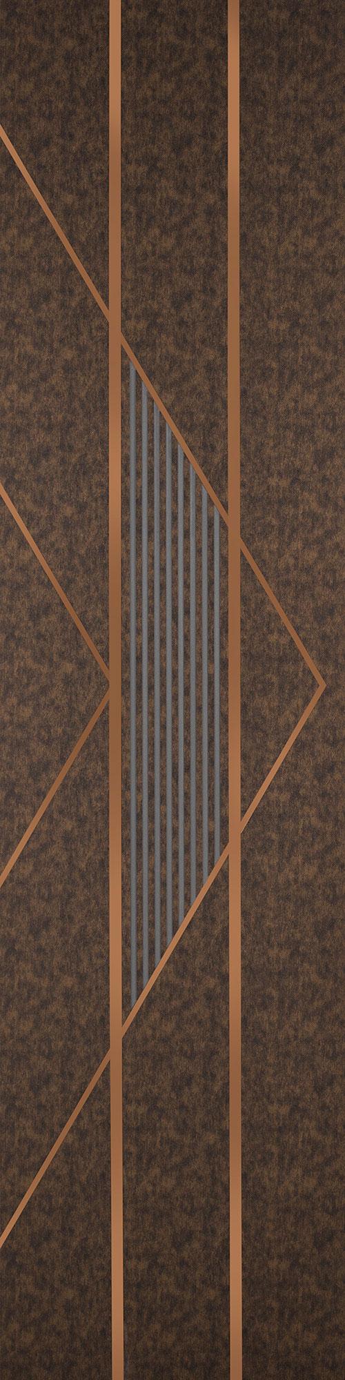 Allure Series Patterned Decorative Wall Panel Designer Brown 8x2 Ft - 5437