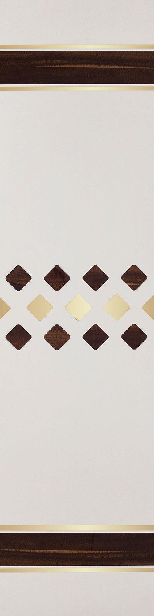 Allure Series Patterned Decorative Wall Panel Designer Cream 8x2 Ft - 5443