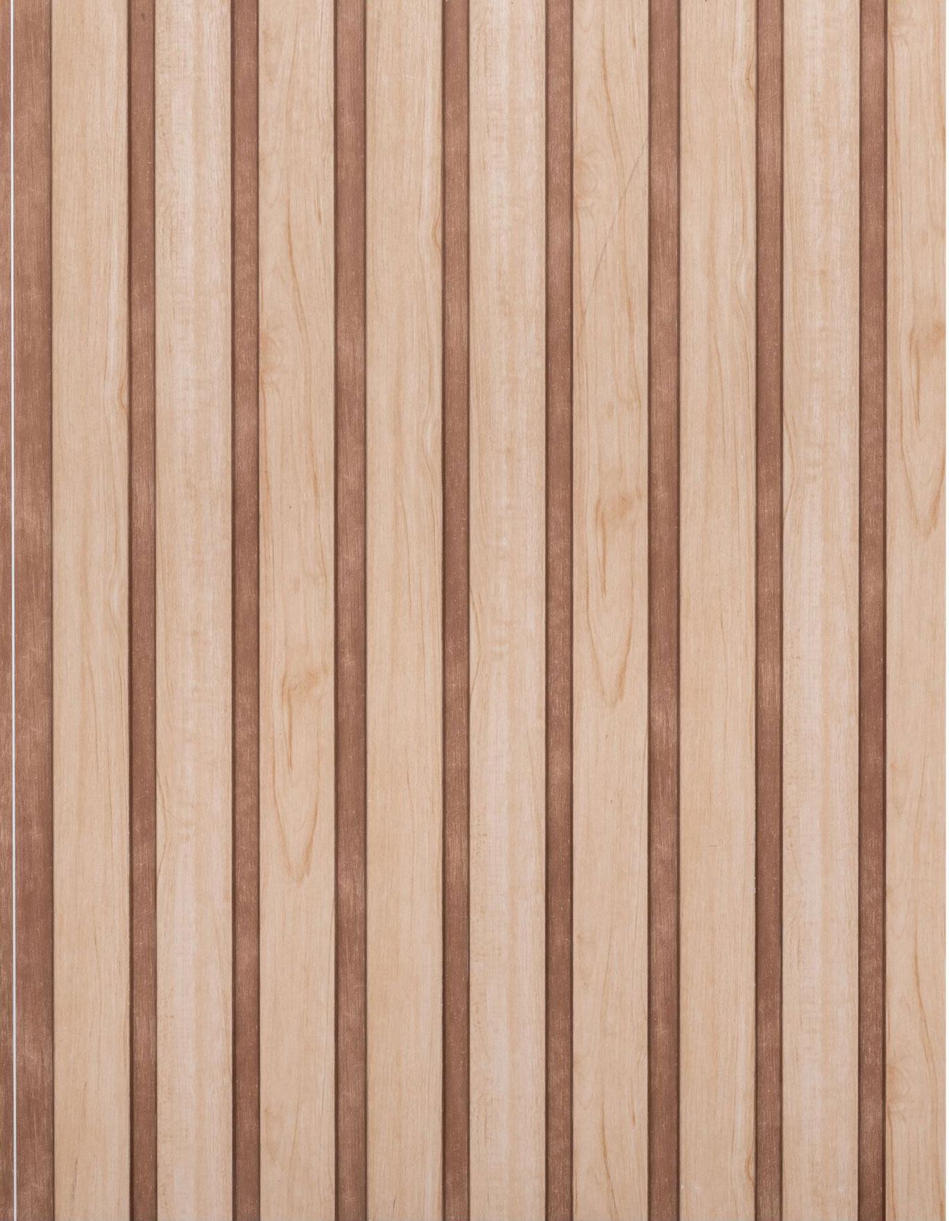 Cassa Series Wood Louvers Beige 8x0.53 Ft - 5723