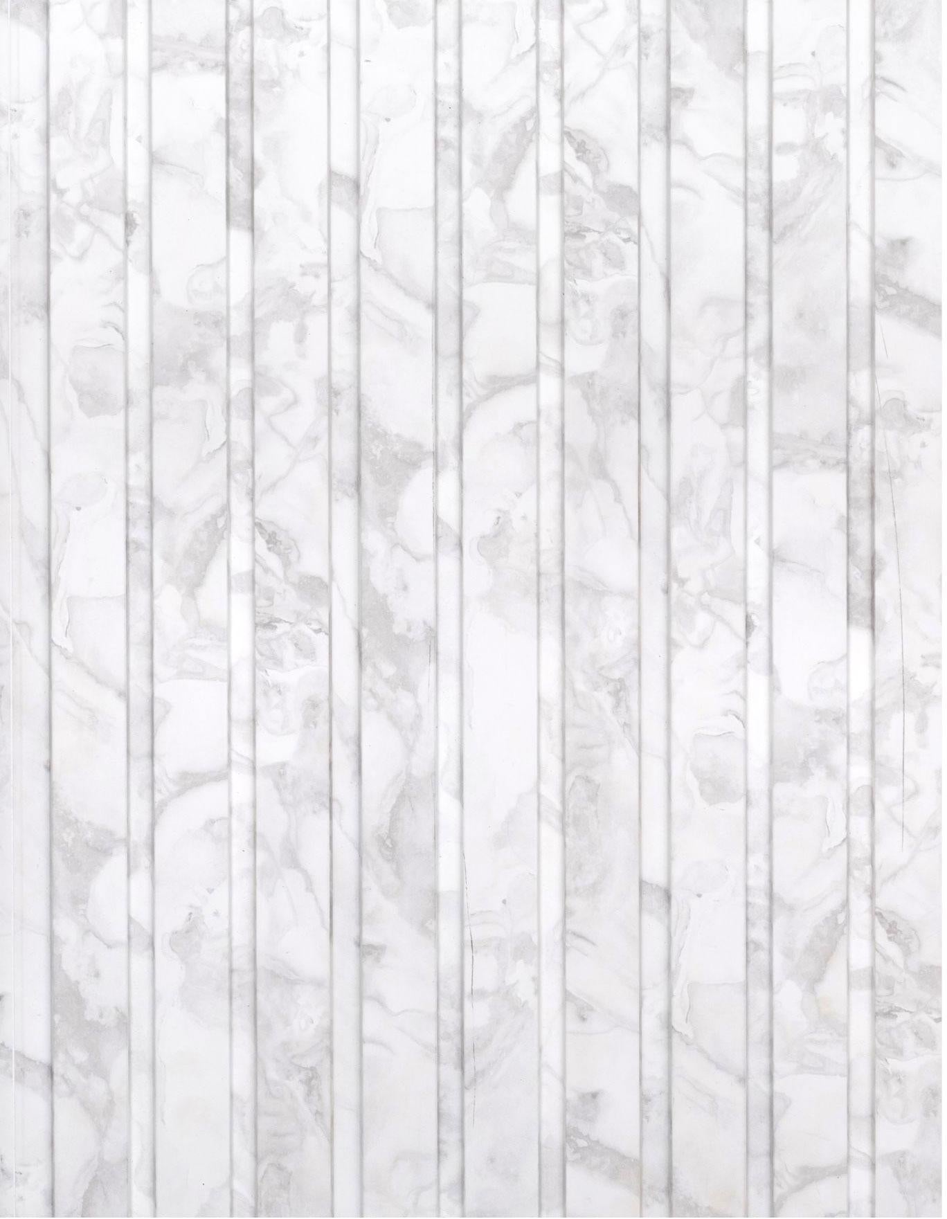 Europratik Cassa Series Marble Louvers 8x0.53 ft marble & stone White 5726