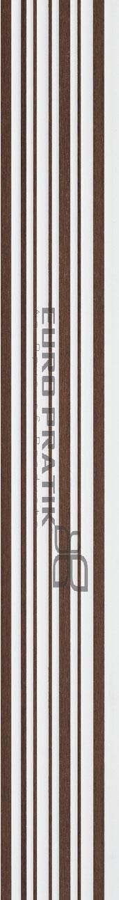 Cassa3 Series Patterned Louvers Designer Multi Colour 8x0.53 Ft - 5730-01