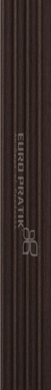 Cassa3 Series Wood Louvers Brown 8x0.51 Ft - 5732-01