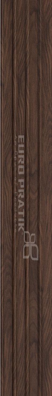 Cassa3 Series Wood Louvers Brown 8x0.51 Ft - 5735-01