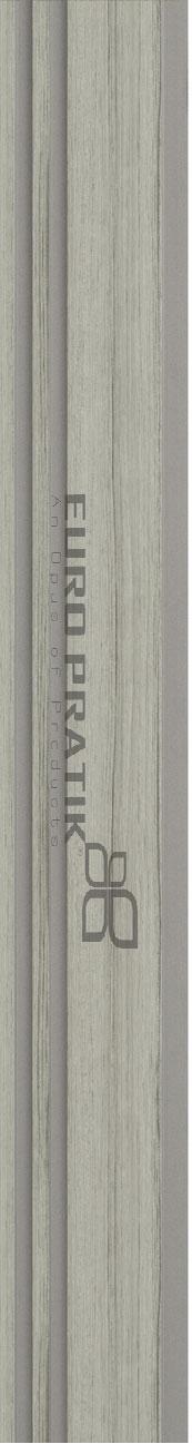 Cassa3 Series Patterned Louvers Designer Grey 8x0.51 Ft - 5806-01