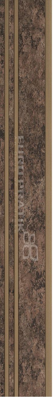 Cassa3 Series Wood Louvers Brown 8x0.51 Ft - 5809-01